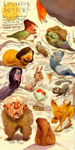Groundhog Day in Iowa, L.A. Times